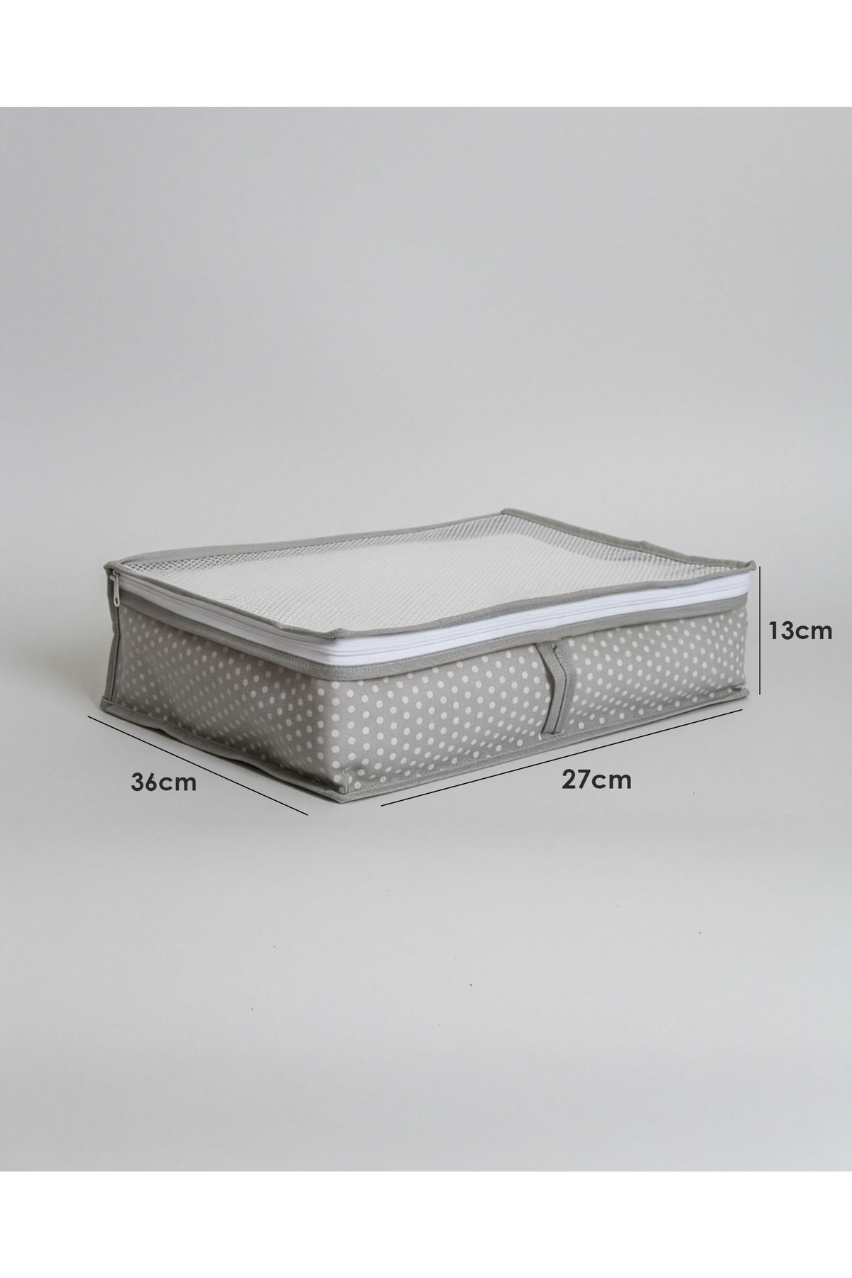 6'LI SET Gri Puantiyeli Dolap İçi Düzenleyici Organizer 6 Parça
