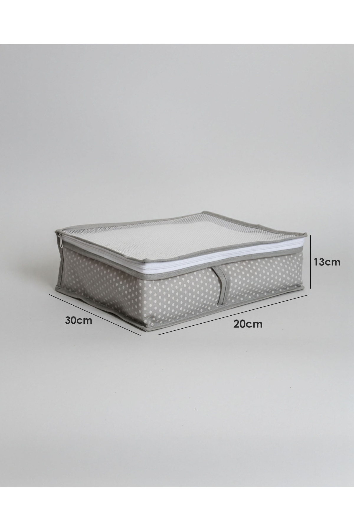 6'LI SET Gri Puantiyeli Dolap İçi Düzenleyici Organizer 6 Parça