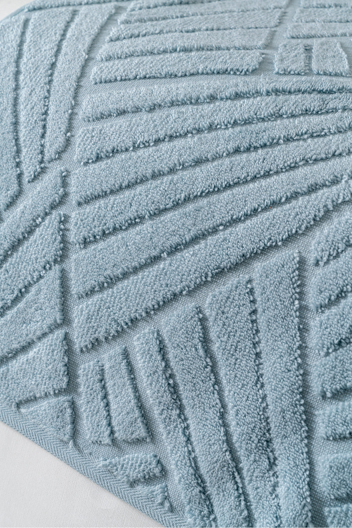 6 Parça 50x90 cm Modern Kabartmalı Desen El Yüz Havlusu %100 Organik Pamuk