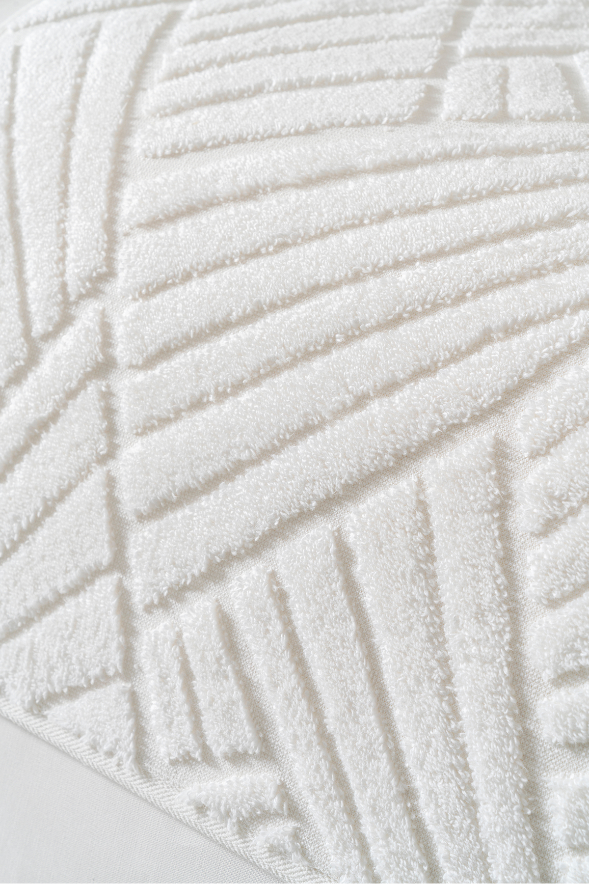 6 Parça 50x90 cm Modern Kabartmalı Desen El Yüz Havlusu %100 Organik Pamuk