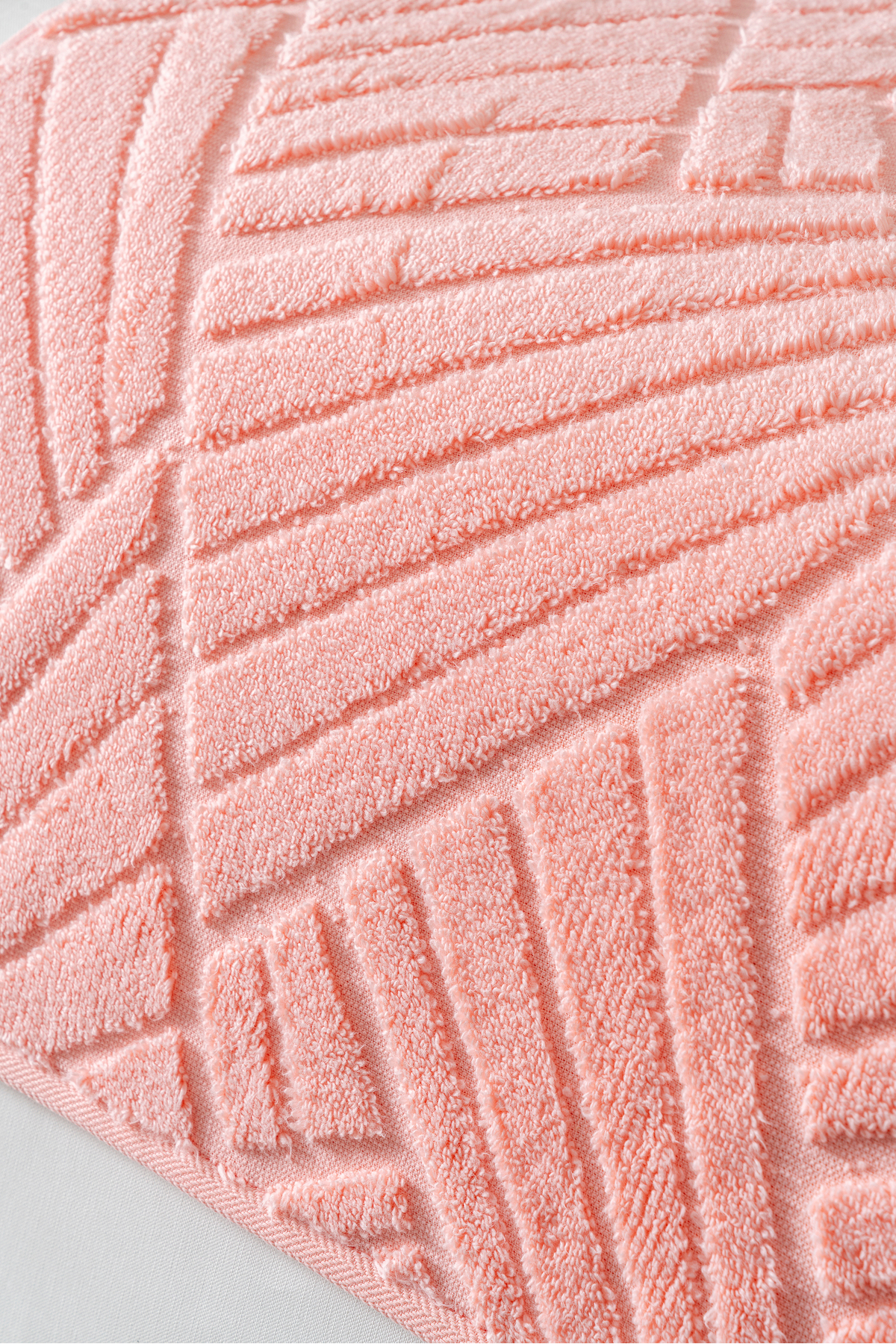 6 Parça 50x90 cm Modern Kabartmalı Desen El Yüz Havlusu %100 Organik Pamuk