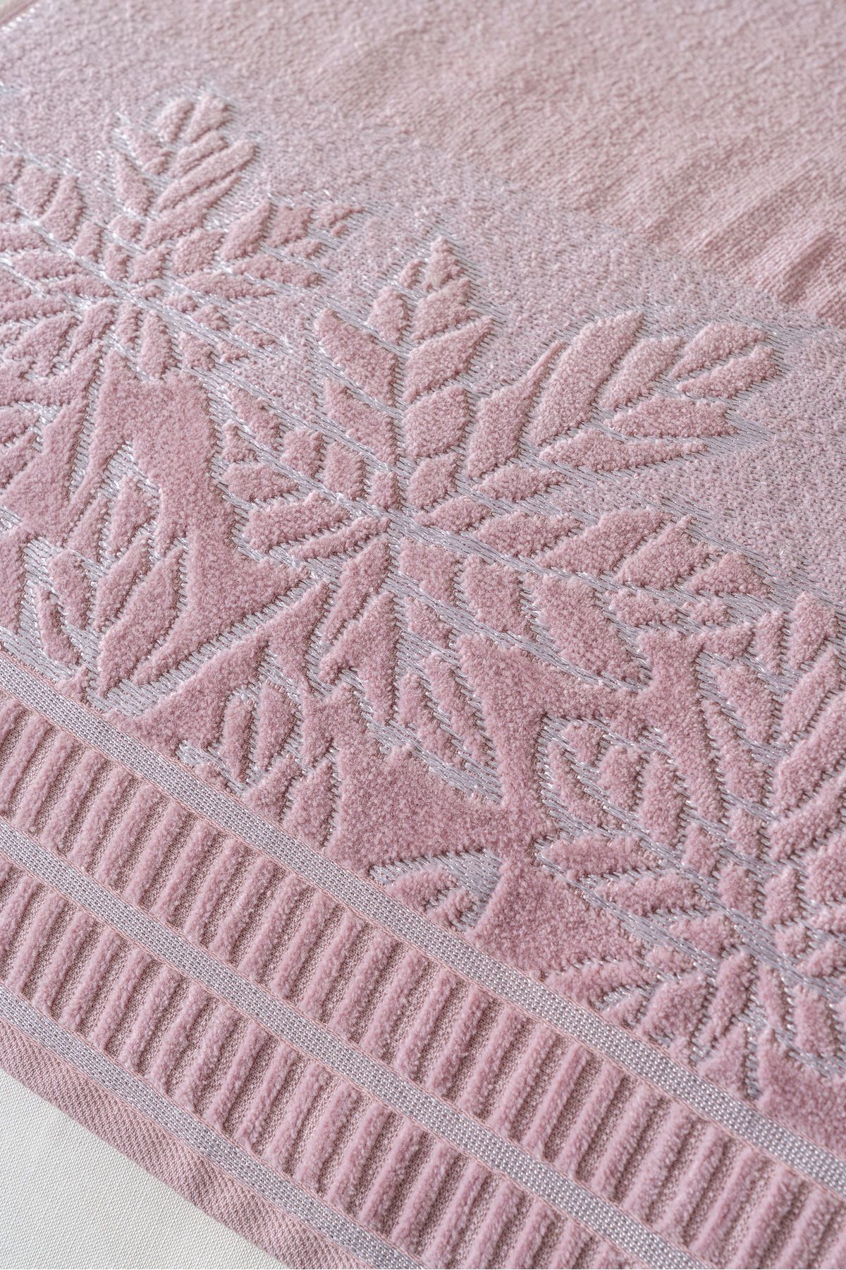 6'lı Çınar Yaprak Desen 50x90 Cm %100 Pamuk El Yüz Havlu Seti Yumuşak Doku Yüksek Emicilik